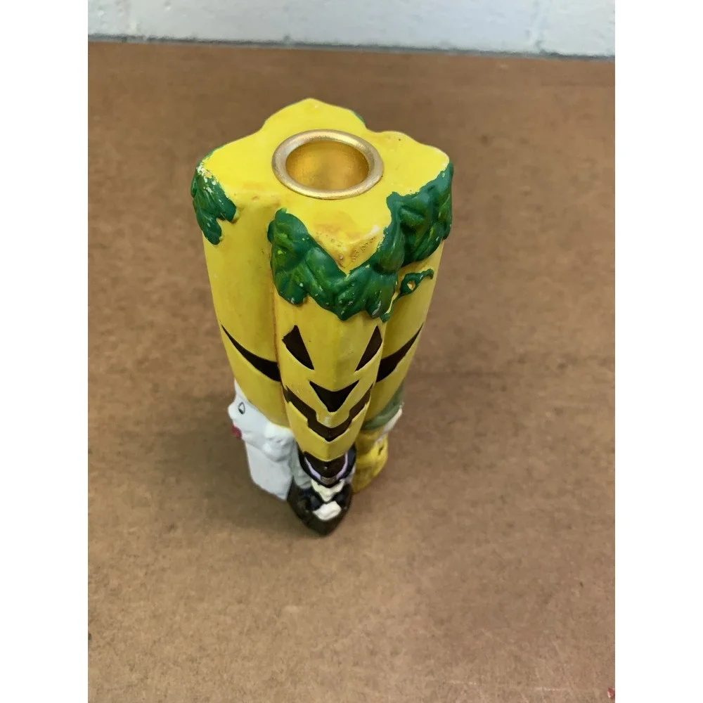 Vintage Halloween 7 Inch‎ Candle Holder Ghost Pumpkin Witch